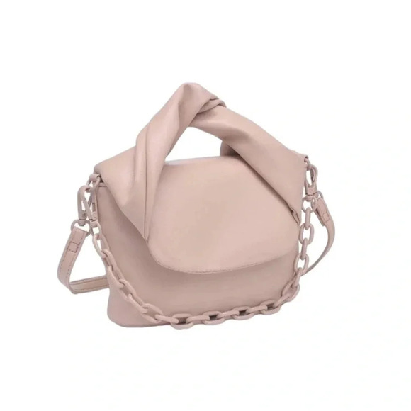 Urban Expressions Vegan Faux Leather Convertible Crossbody Bag Pink NWT - Picture 4 of 12